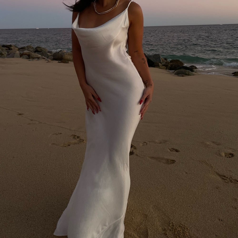 Ophelia Dress — Elegant White Slip Dress